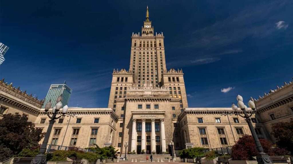 the Palace of Culture and Science